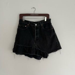 Distressed Levi’s Denim Skirt